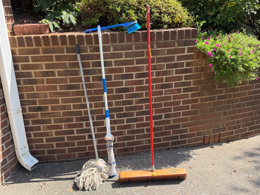 Push Broom, Mops, and Scrub Brush