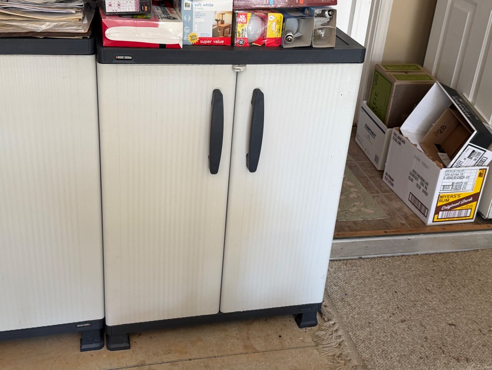 Black & Decker Two-Door Plastic Storage Cabinet