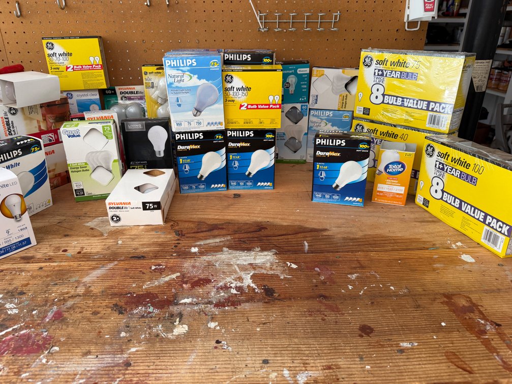 Household Incandescent, Halogen, and LED Light Bulbs and More