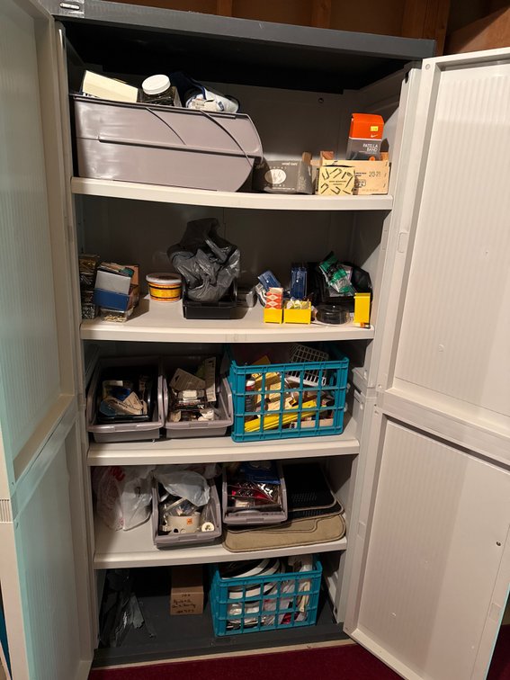 Hardware, Fasteners, Workshop Supplies, and Storage Bins