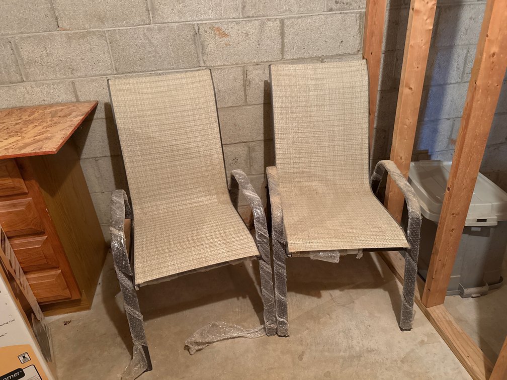 Garden Treasures Living SS-161-Z Bronze Sling Stack Chairs