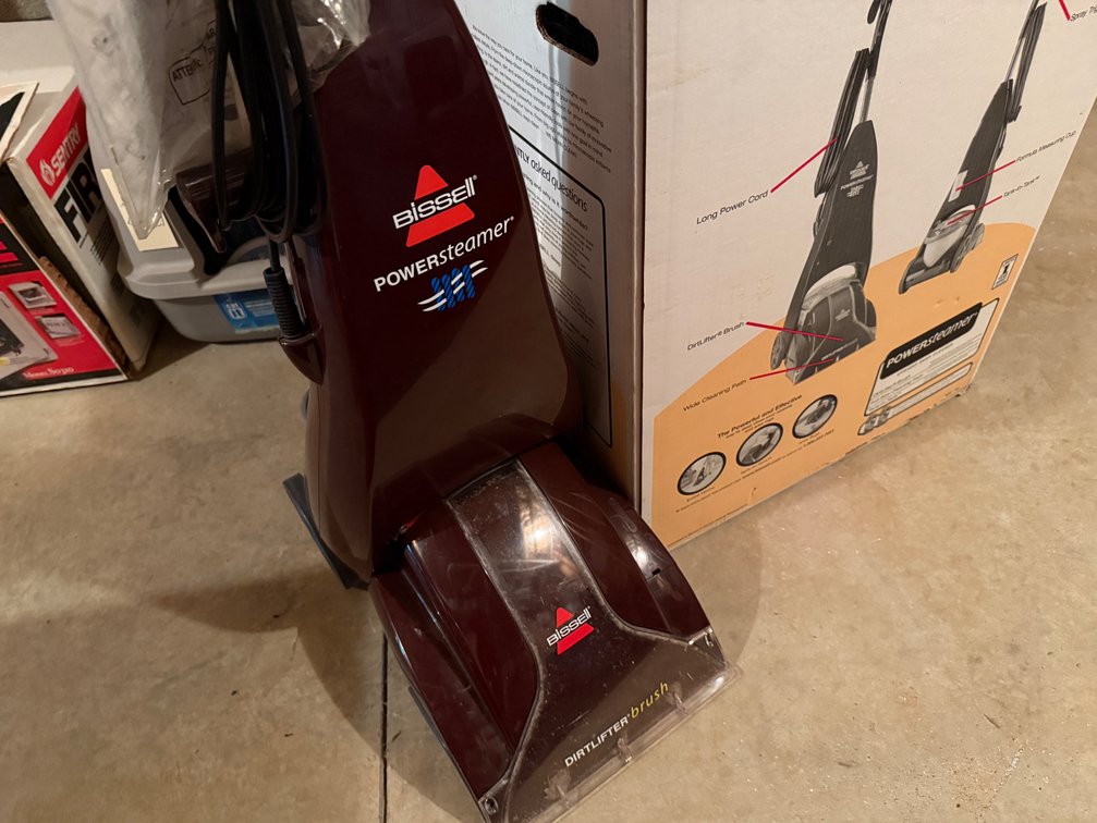 Bissell PowerSteamer Upright Deep Cleaner with Box