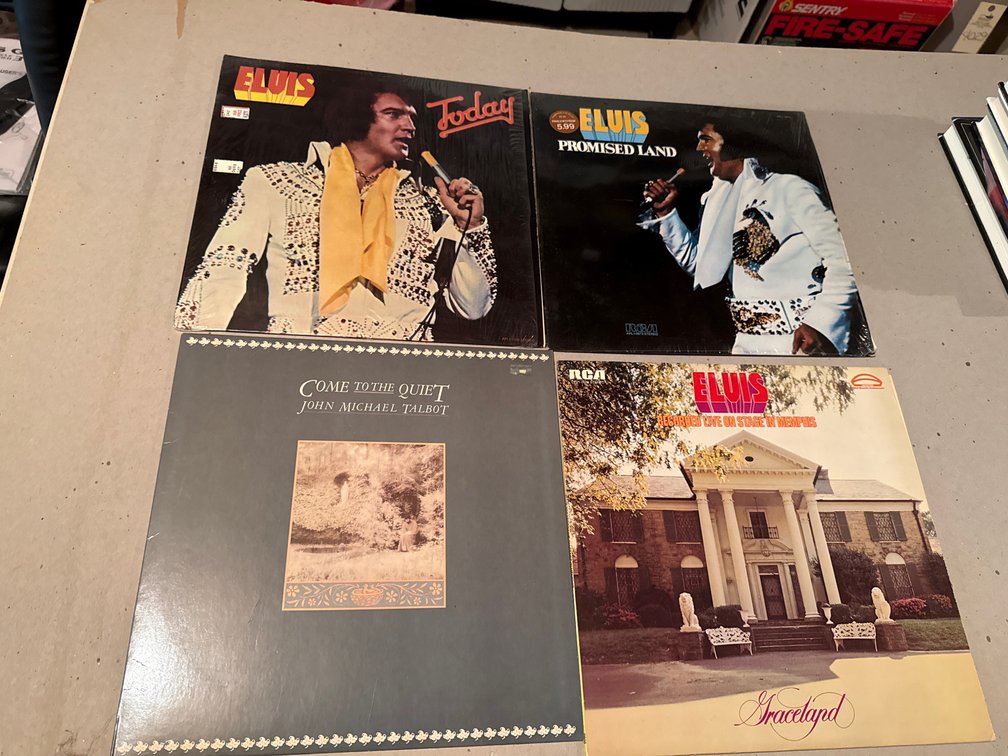 Elvis Presley and John Michael Talbot Vinyl LP Records