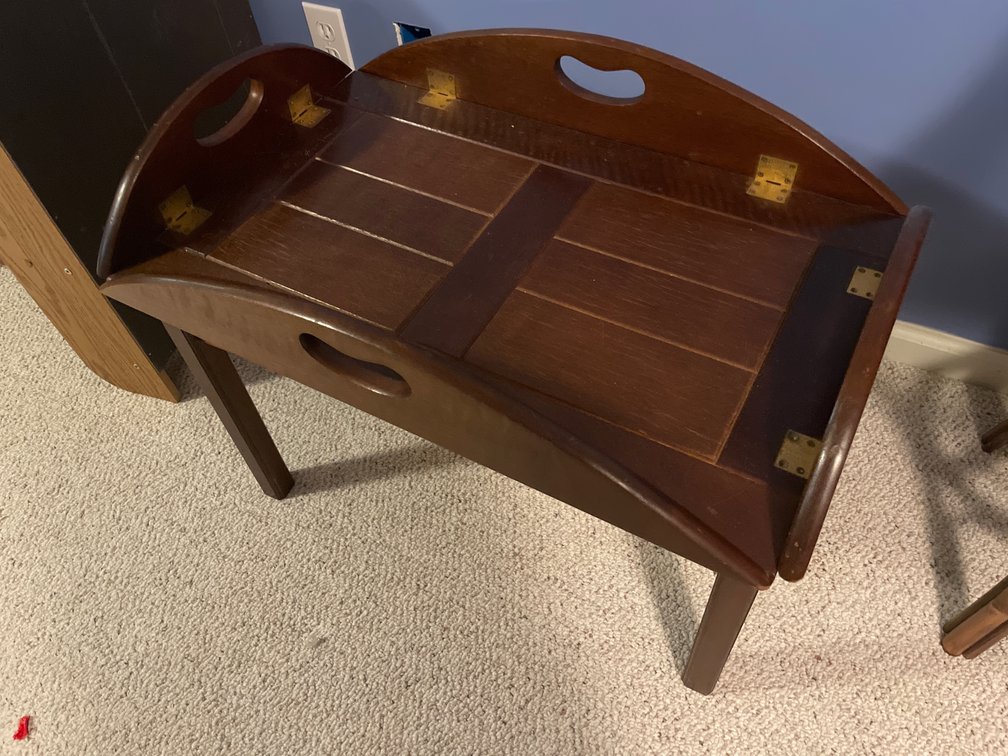 Dark Wood Butler's Tray Coffee Table