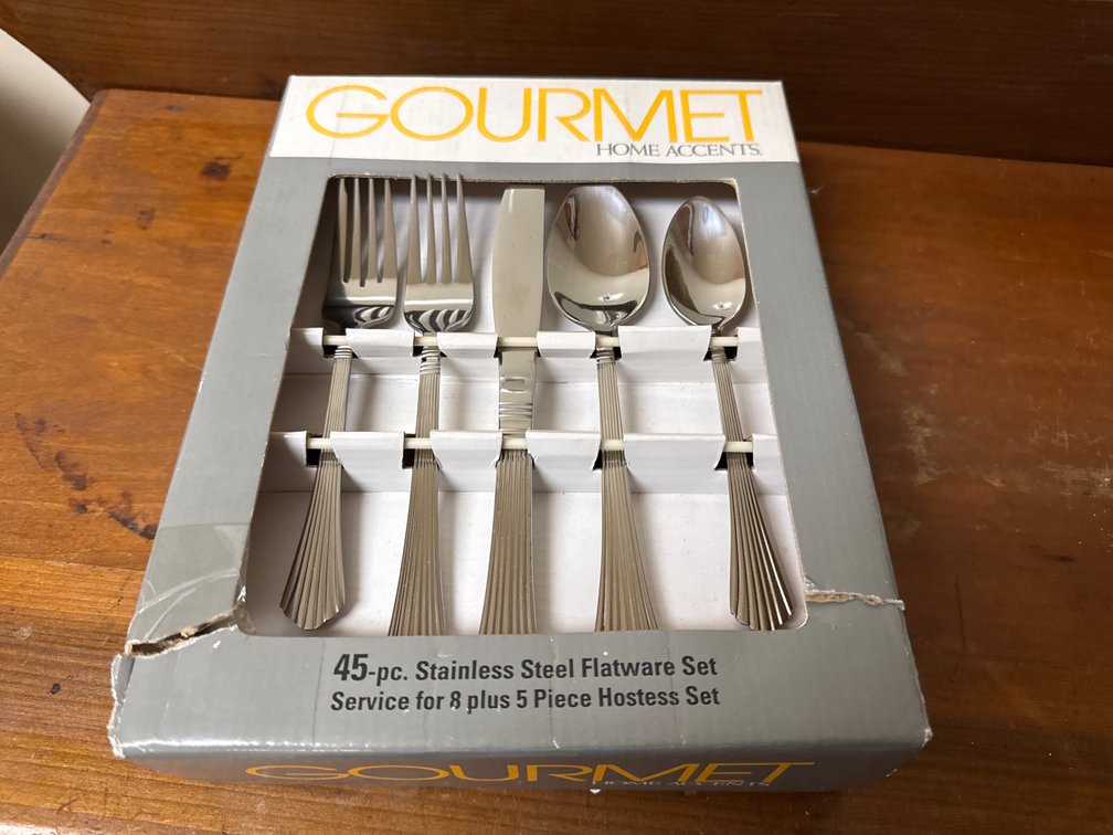 Gourmet Home Accents 45-Piece Stainless Steel Flatware Set