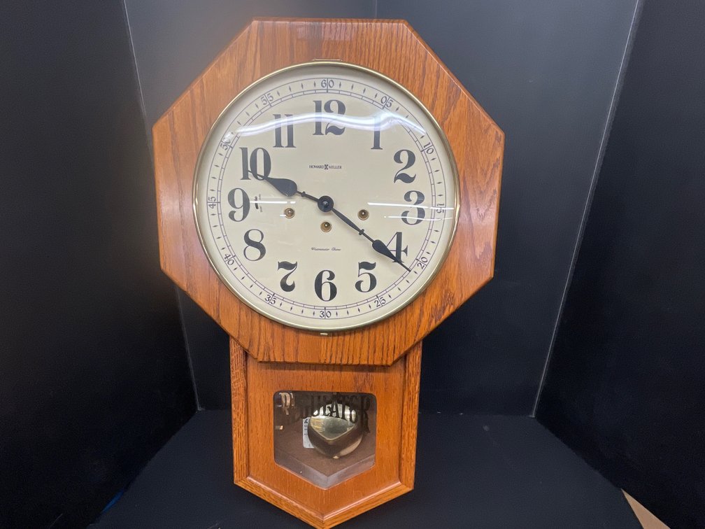 Howard Miller Oak Westminster Chime Regulator Wall Clock