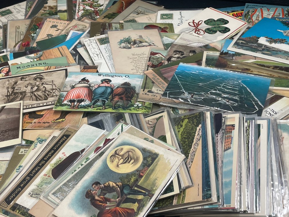 Postcards, Souvenir Folders, and Postcard Album