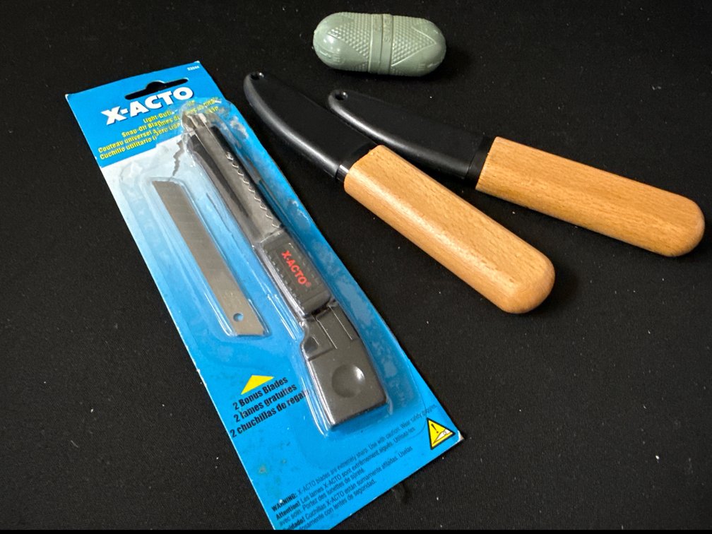 Carving Knives, and Snake Bite Kit