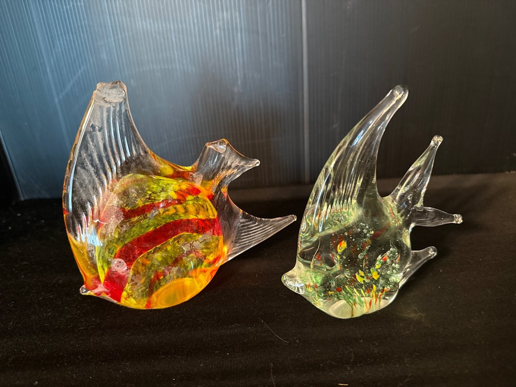 Art Glass Fish Figurines