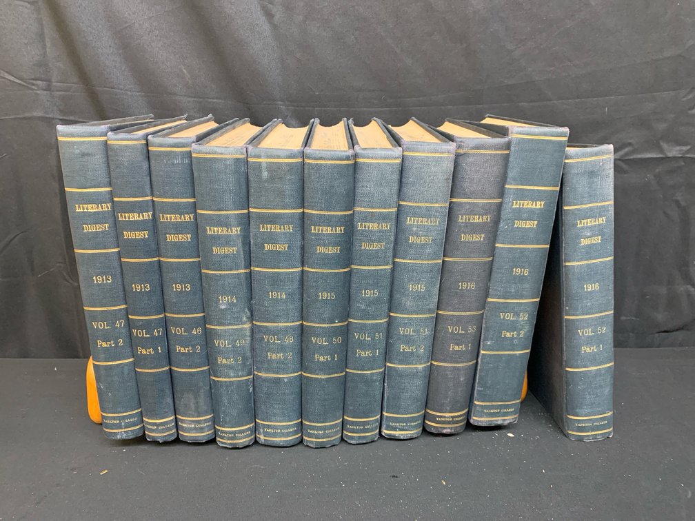 The Literary Digest Hardcover Bound Volumes, 1913-1916