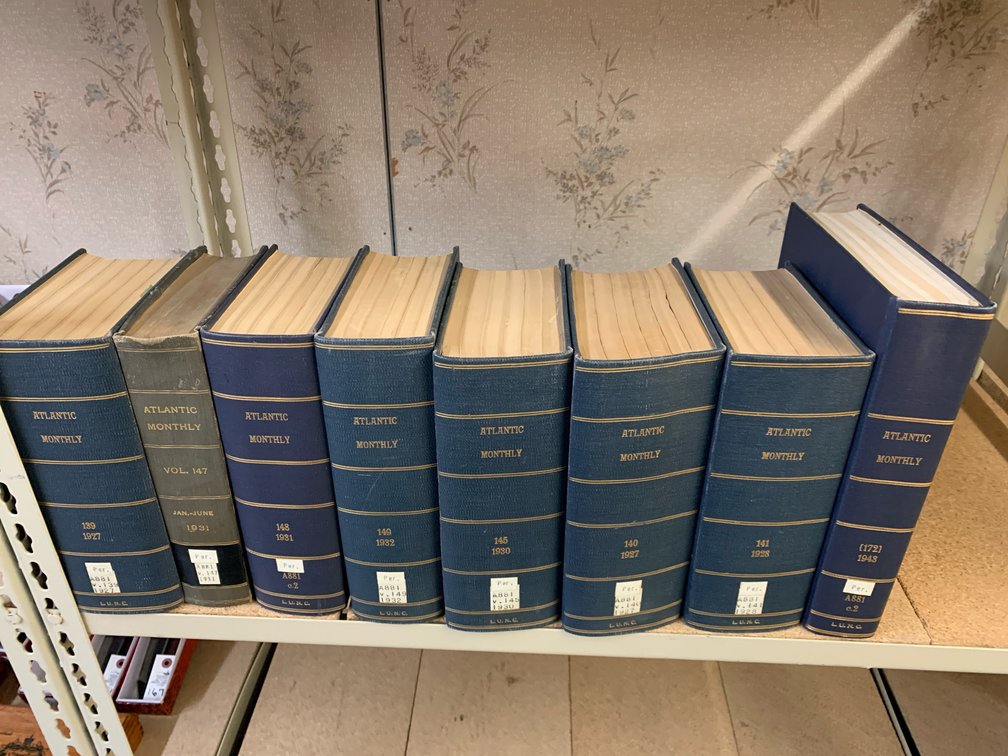 Atlantic Monthly Bound Periodical Volumes
