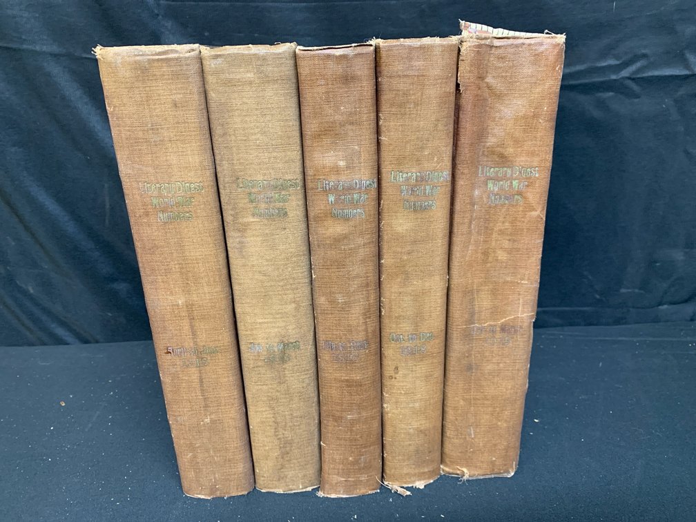 The Literary Digest World War Numbers Bound Volumes