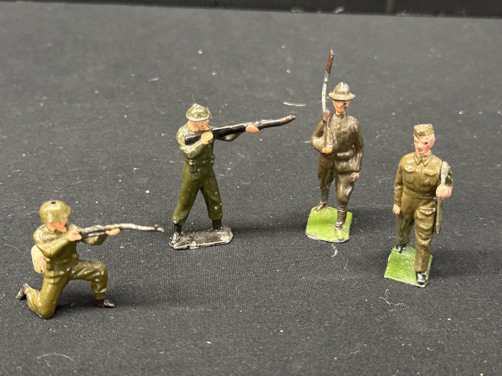 Painted Cast Metal Toy Soldiers