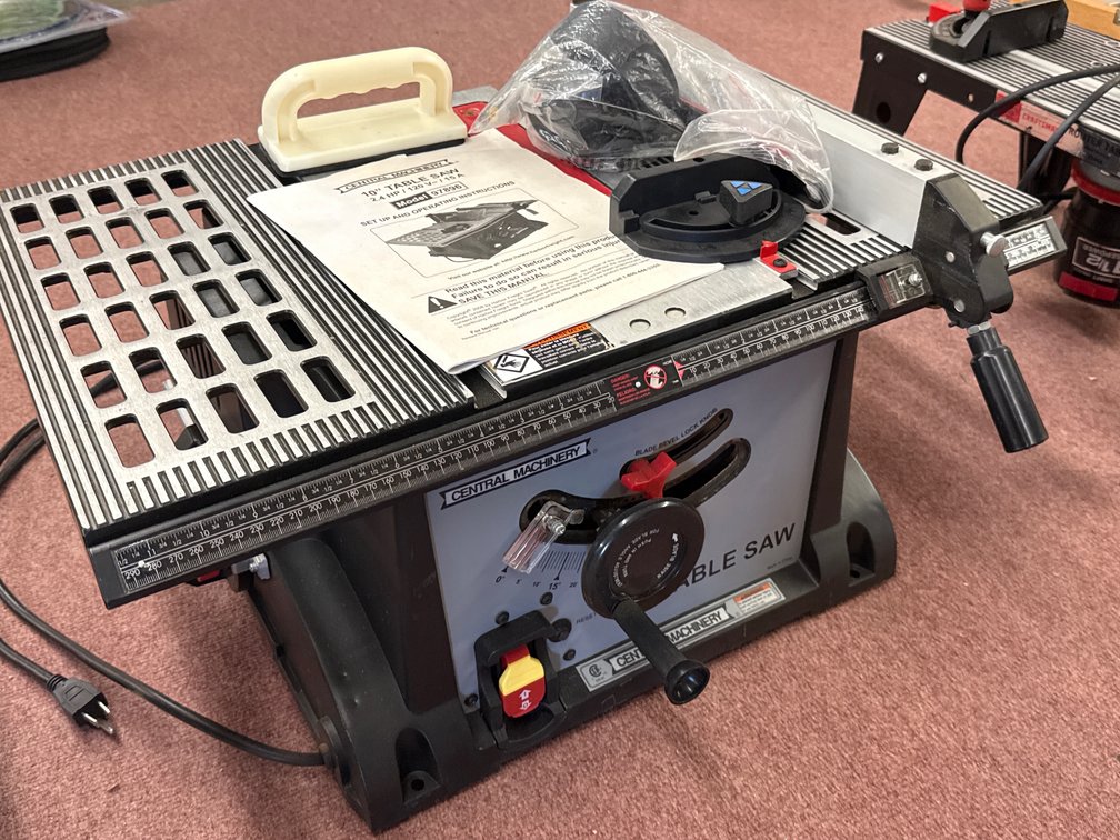 Central Machinery Table Saw