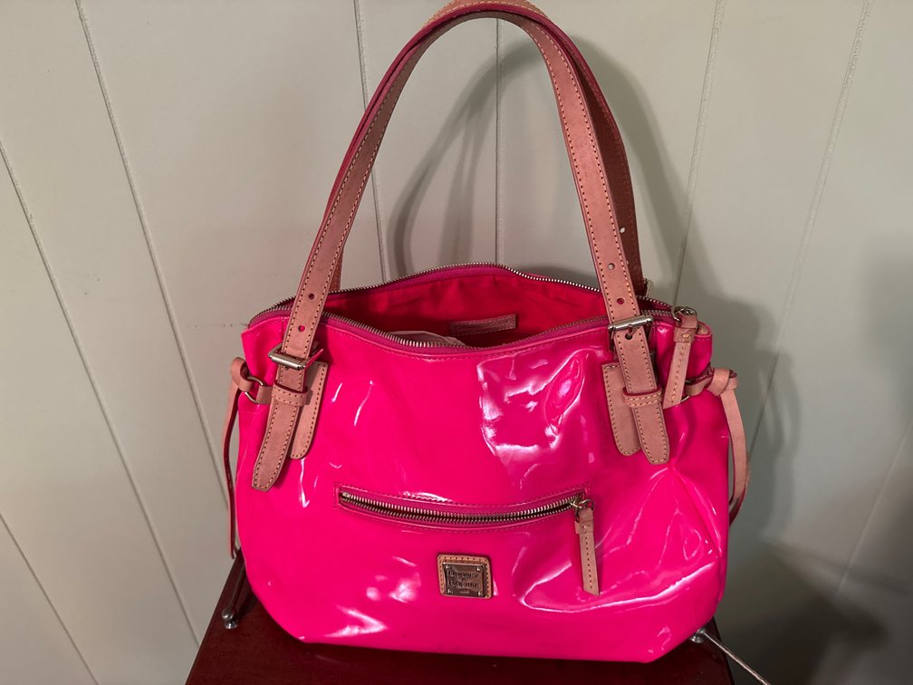 Dooney & Bourke Hot Pink Patent Leather Handbag