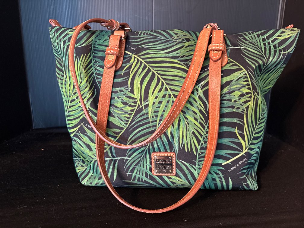 Dooney & Bourke Palm Leaf Print Tote Bag