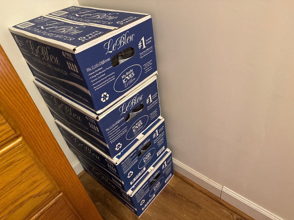 Le Bleu Ultra Pure Bottled Water Cases