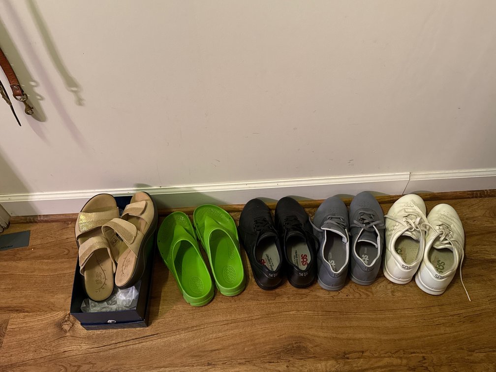 Lace-Up Walking Shoes, Sneakers, and Sandals