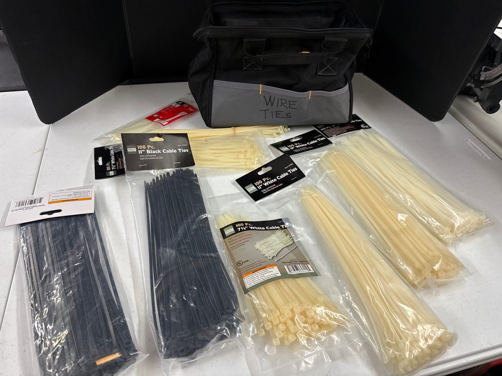 Tool Bag, Nylon Cable Ties