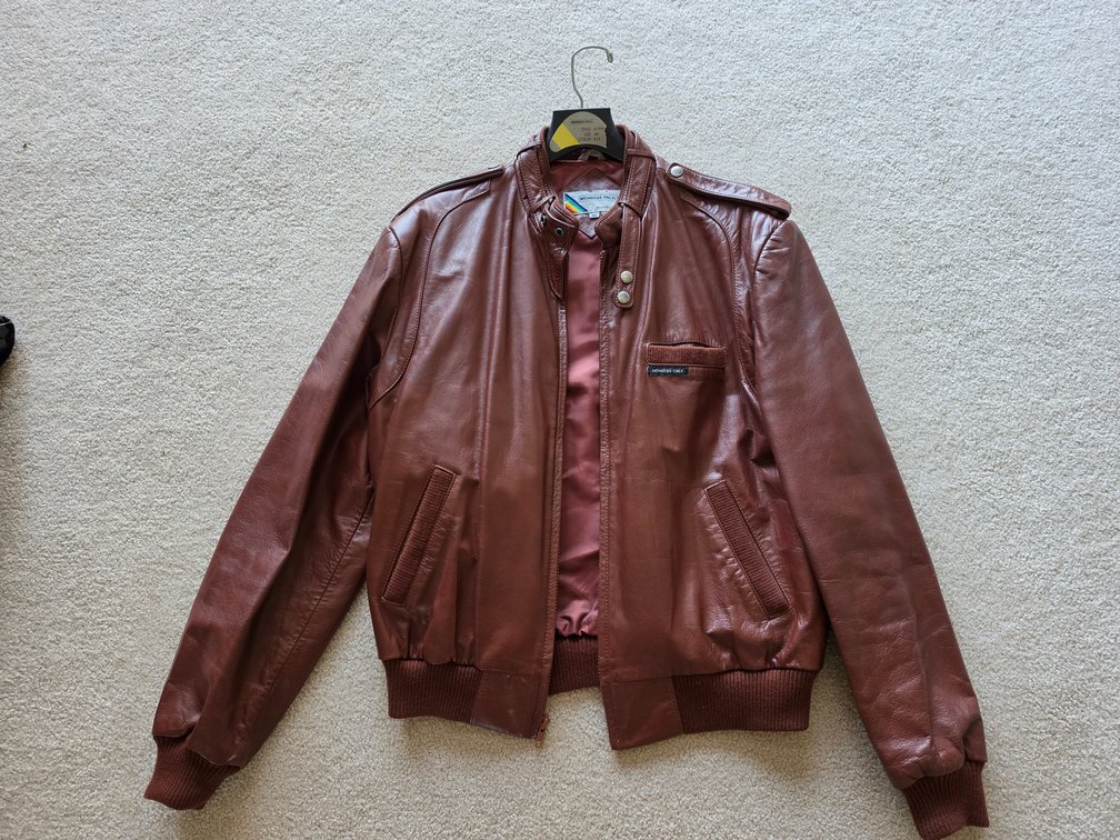 Leather Members Only Jacket