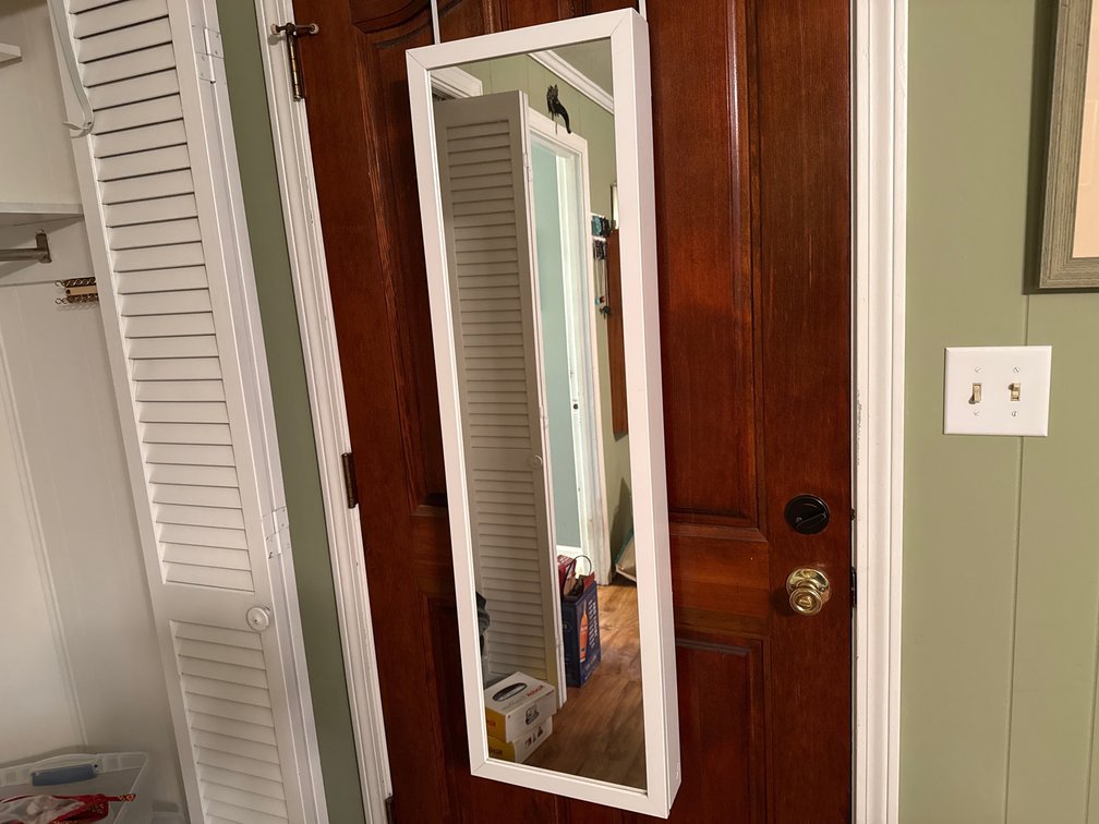 Mirrored Jewelry Armoire with Costume Jewelry