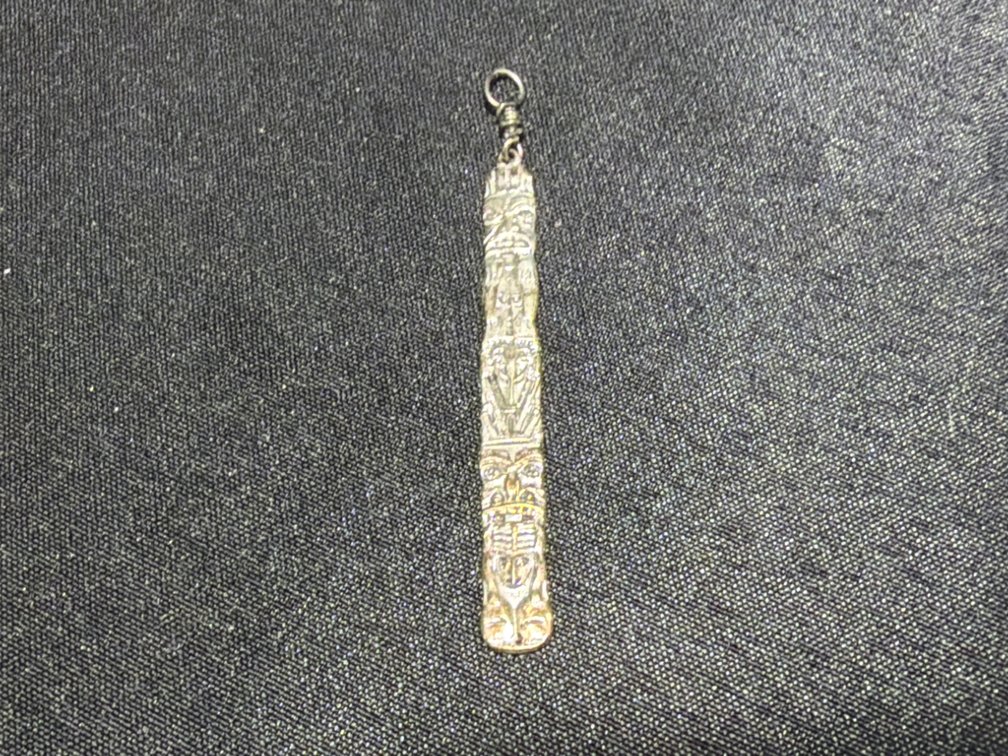 Tamas Sterling Silver Totem Pole Bar Pendant