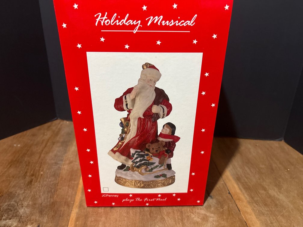 JCPenney Holiday Musical Santa Figurine
