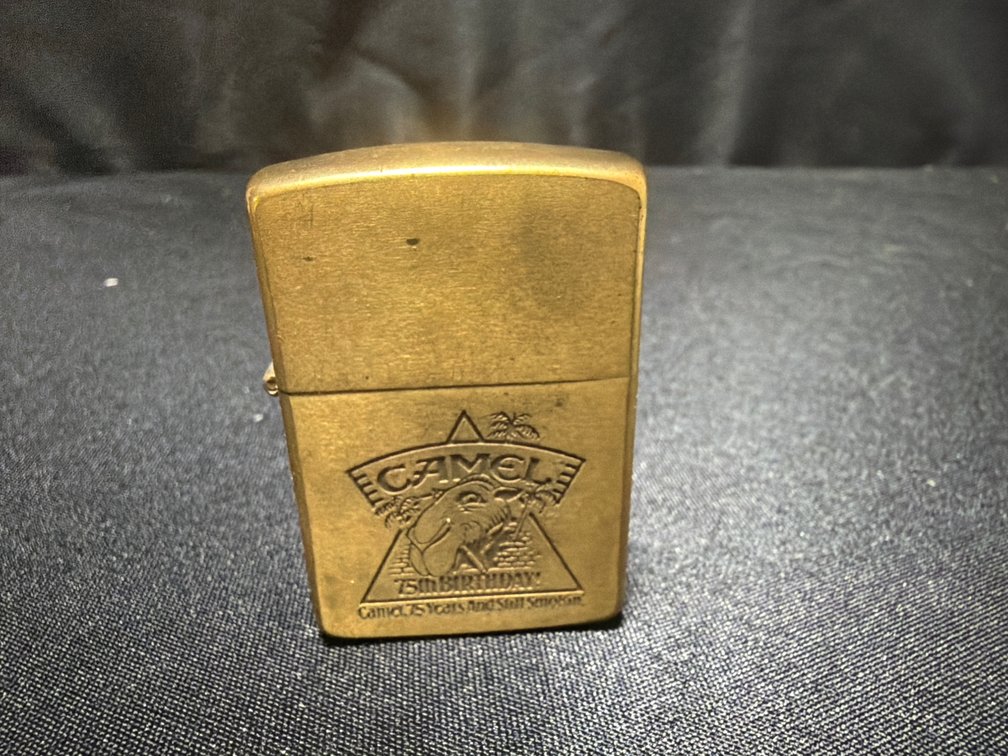 Zippo Camel 75th Birthday Brass Pocket Lighter
