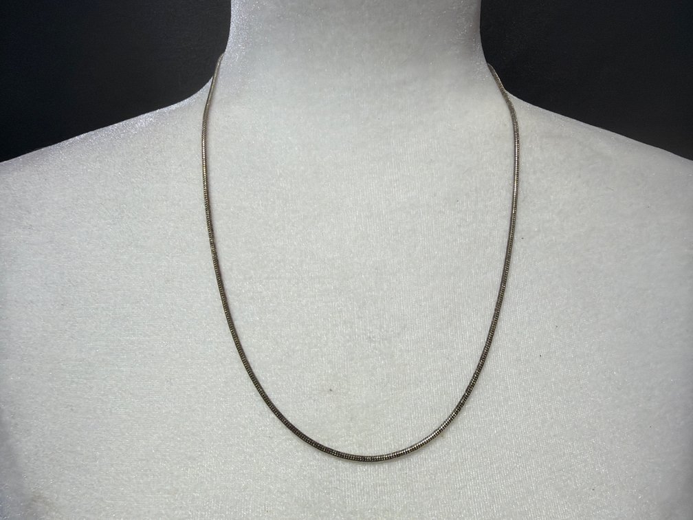 Sterling Silver 925 Round Snake Chain Necklace, 10.63 g