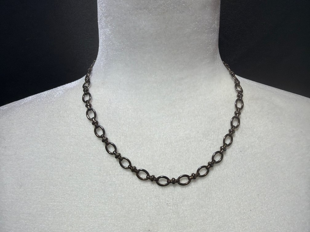 925 Sterling Silver Oval Link Chain Necklace