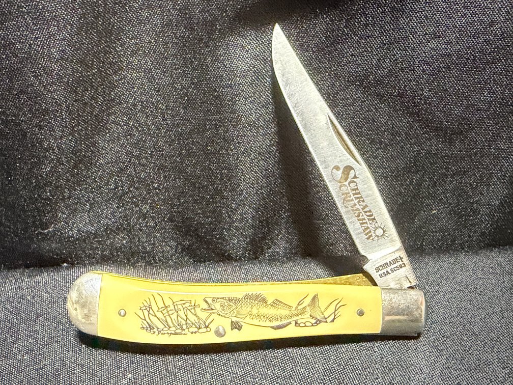 Schrade Scrimshaw SC503 Folding Pocket Knife