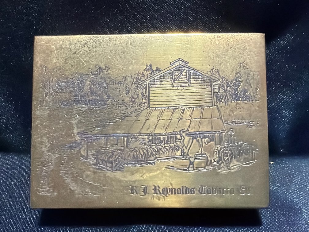 R.J. Reynolds Tobacco Co. BTS Solid Brass Trinket Box