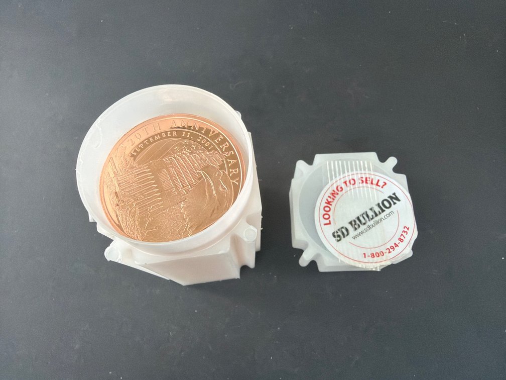 September 11 20th Anniversary .999 Fine Copper Rounds in Tube