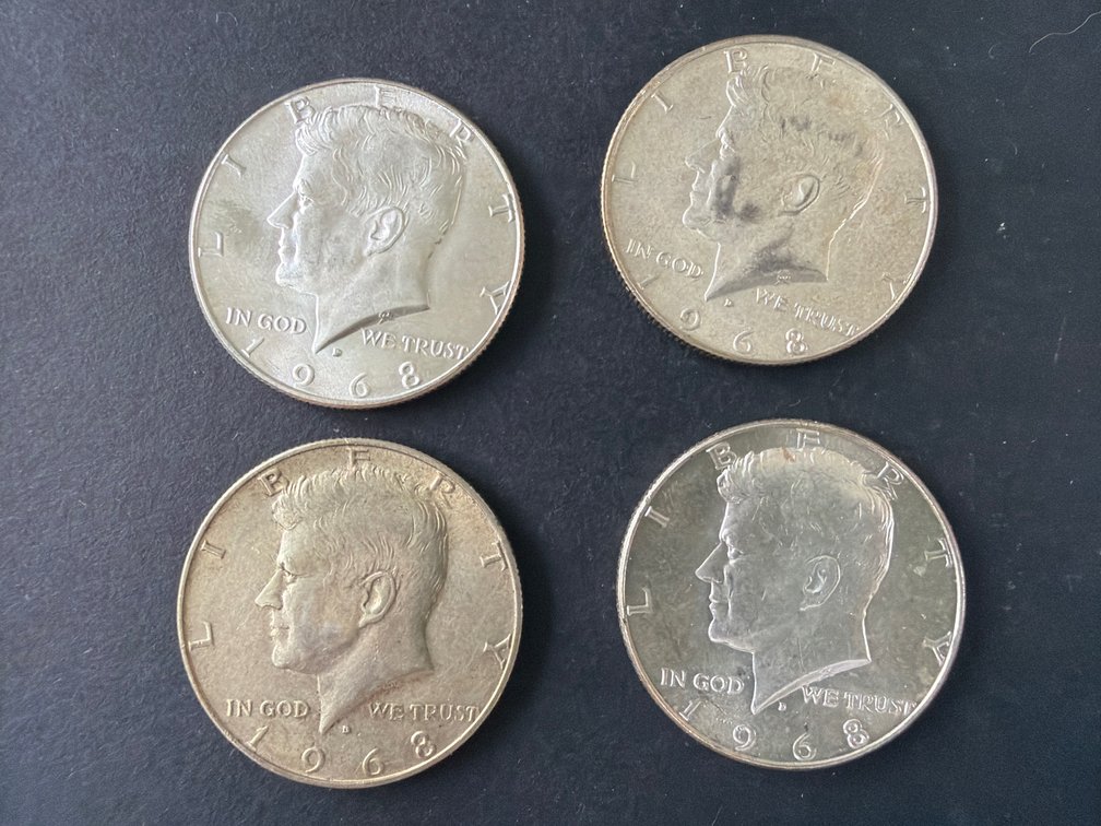 1968-D Kennedy Half Dollar Coins