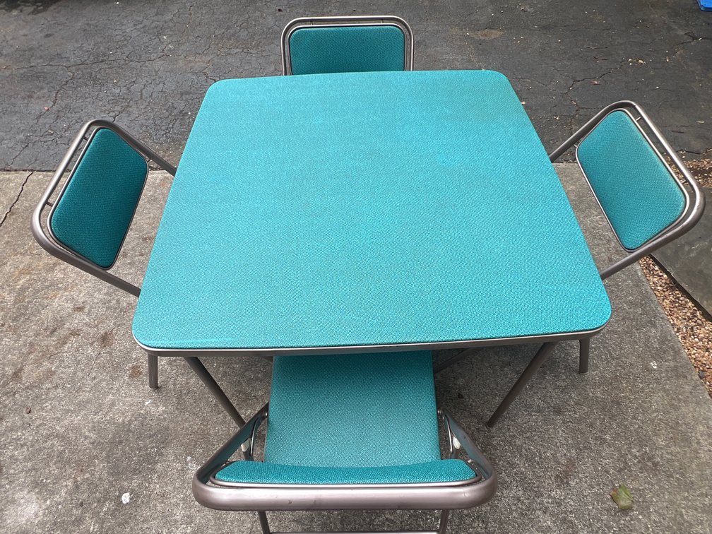 Samsonite Folding Card Table & Chairs