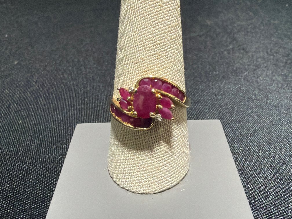 10K Yellow Gold Bypass Ring