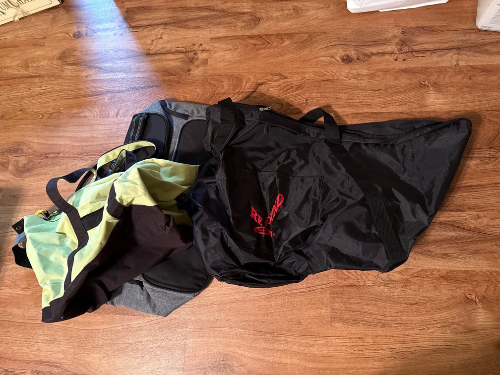 Samsonite Tote, KEEPCOOL Cooler Bag, and Rebound Carry Bag