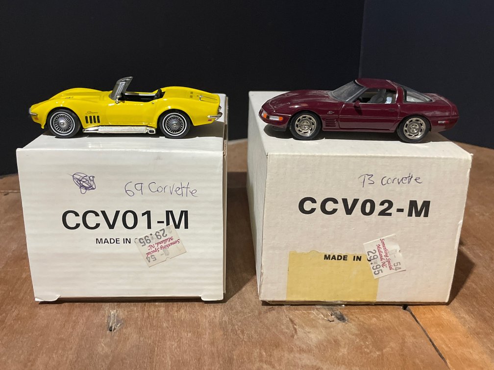 Matchbox Chevrolet Corvette Model Cars with Boxes