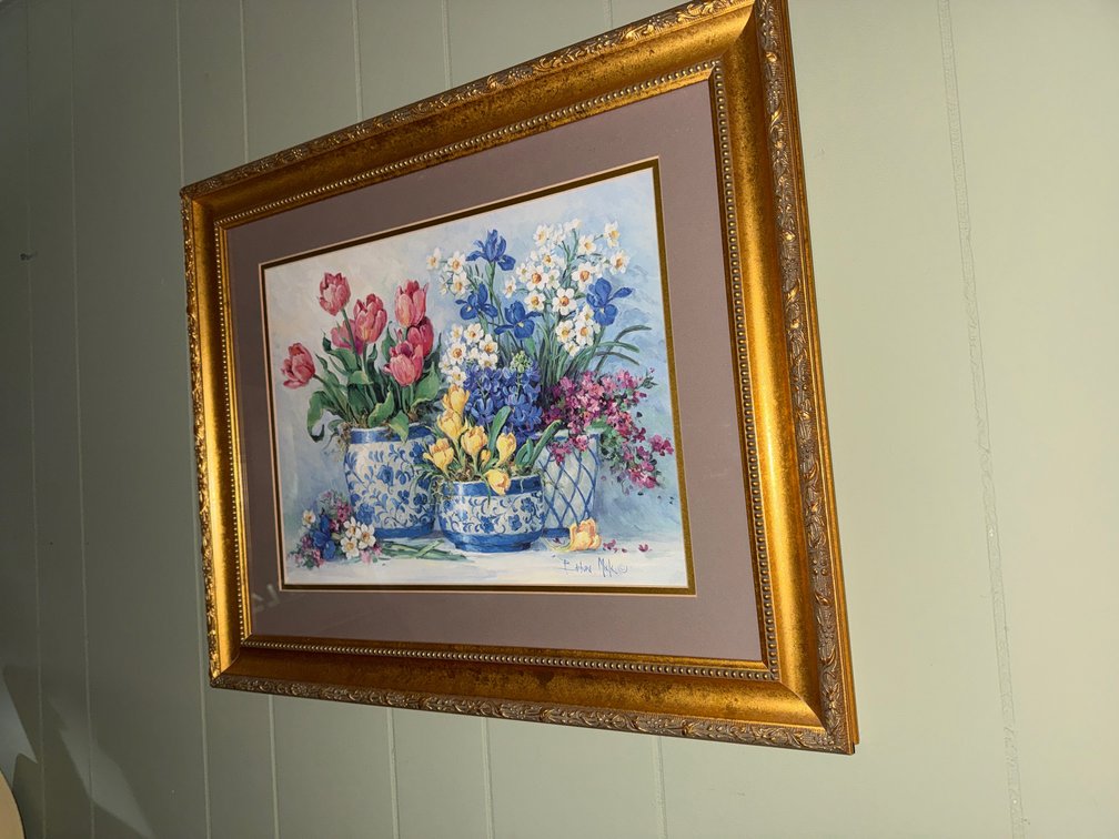 Barbara Mock Framed Floral Still Life Print