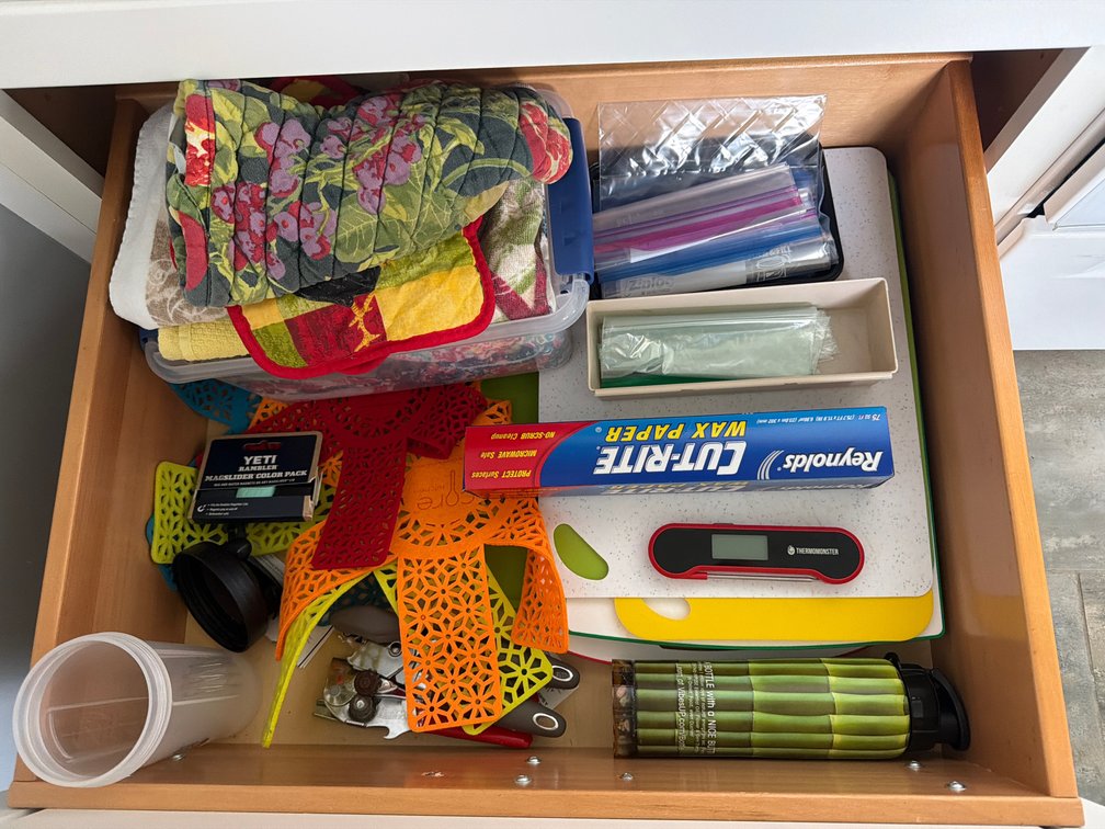 Cutting Boards, Food Thermometer, Kitchen Linens, and More