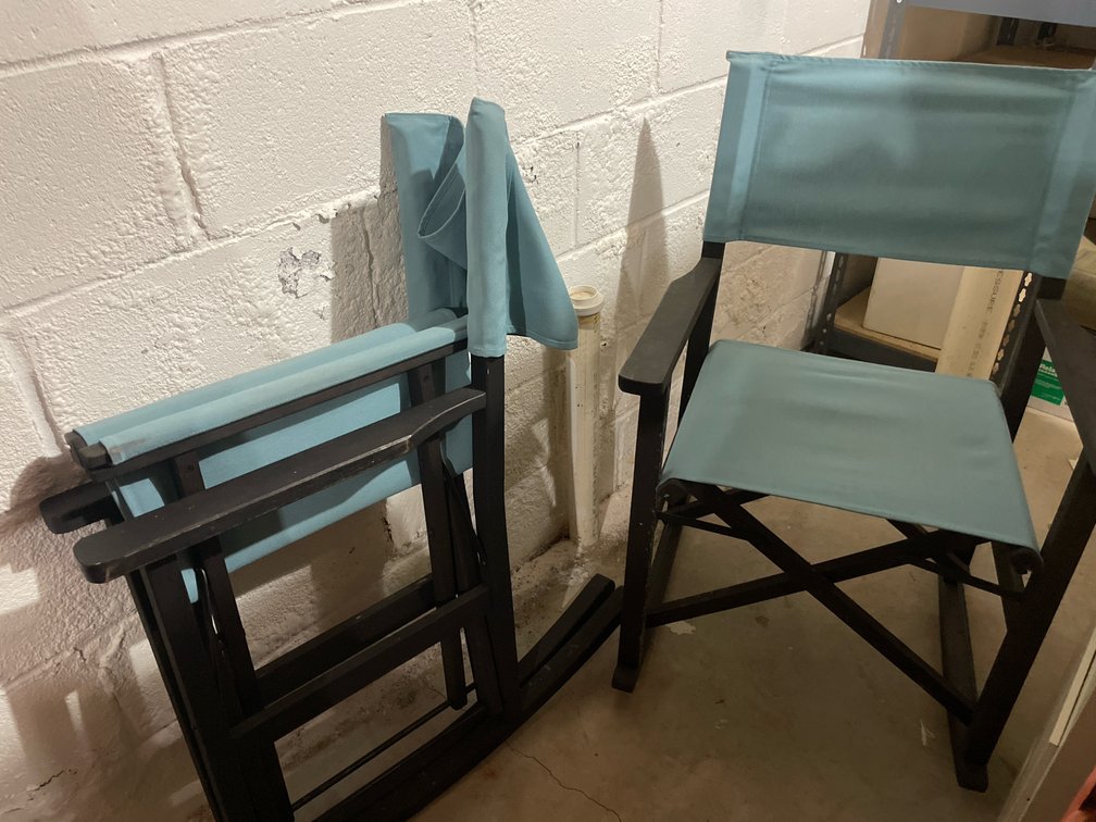 Folding Wood Director's Rocking Chairs