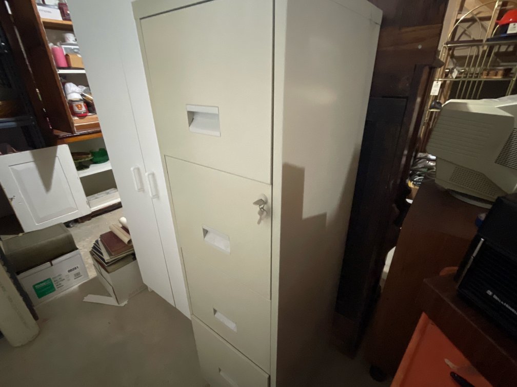 Four-Drawer Vertical Metal Filing Cabinet