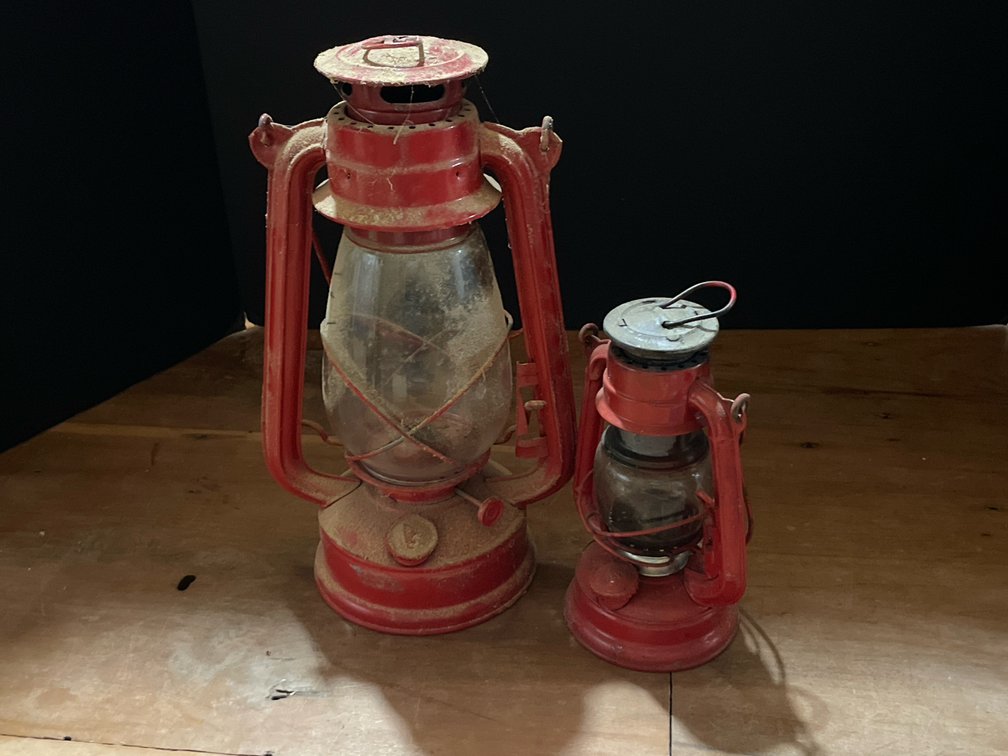Red Kerosene Lanterns