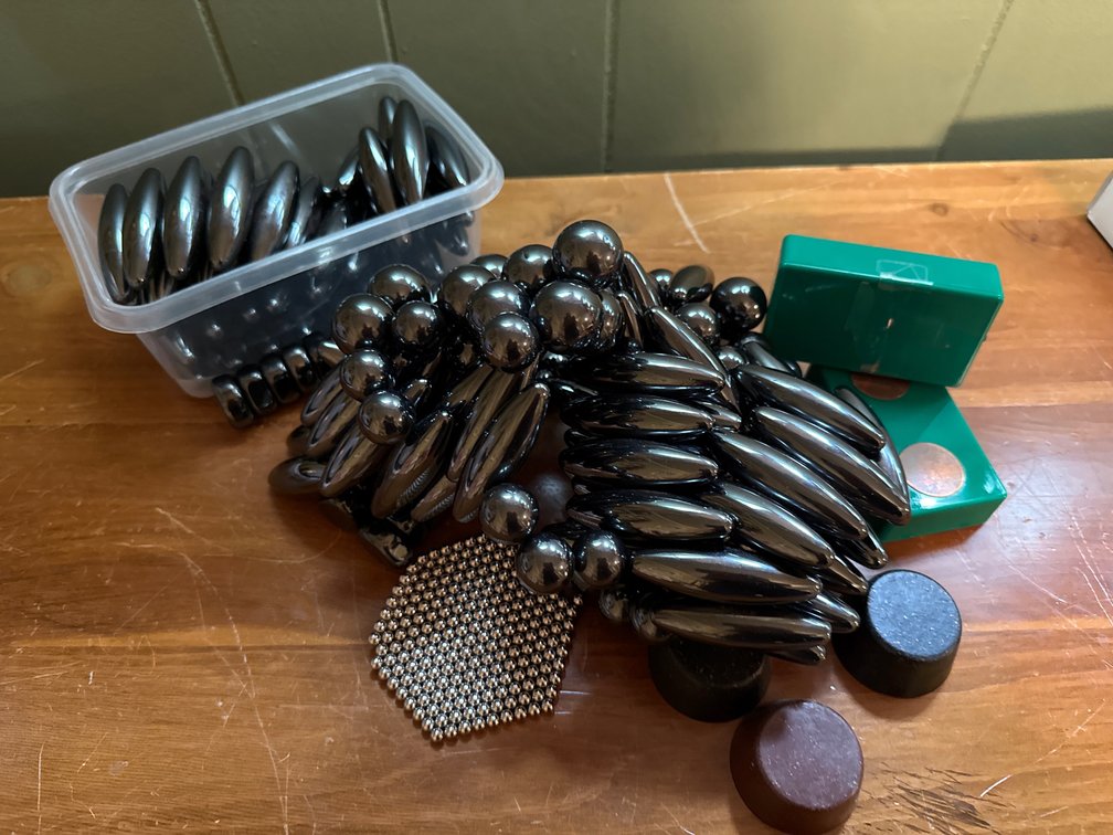 Novelty Buzz Magnets, Magnetic Spheres, and Disc Magnets