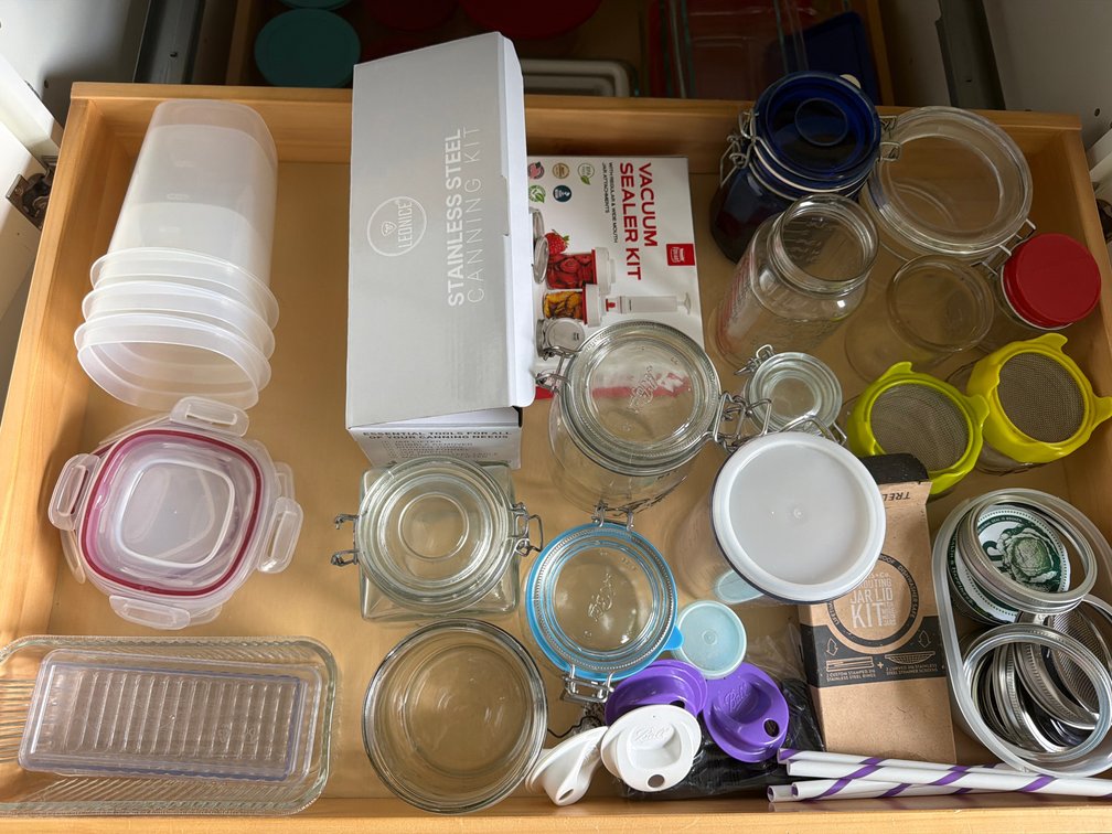Canning Kits, Glass Jars, and Food Storage Containers