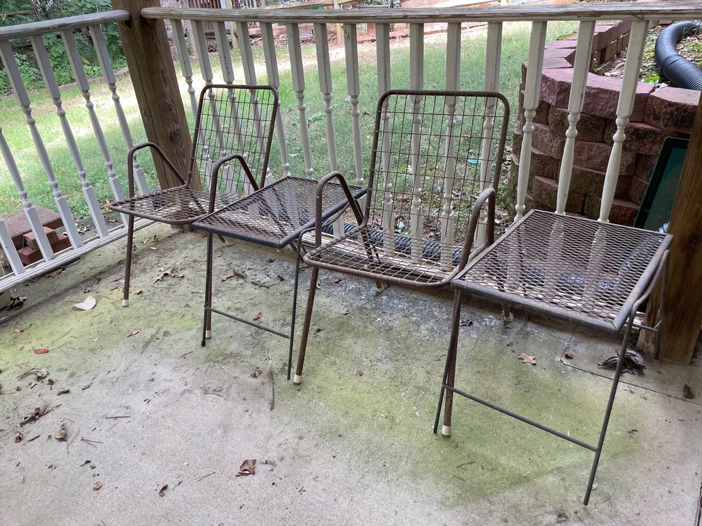 Metal Four-Section Tandem Patio Seating Bench