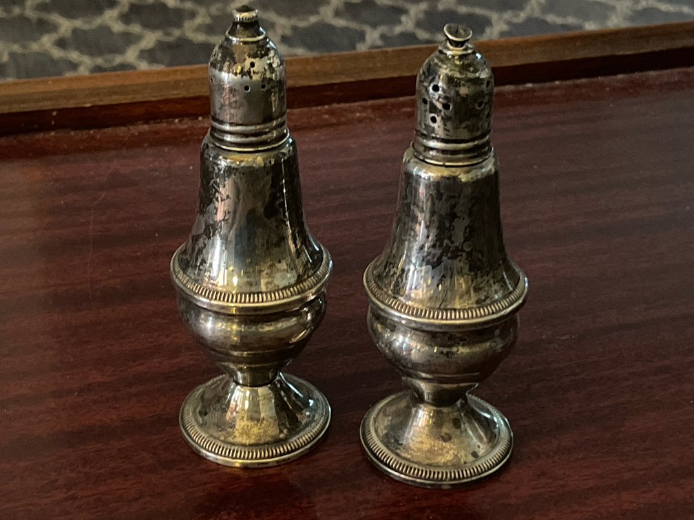 Duchin Creation Sterling Weighted Salt and Pepper Shakers