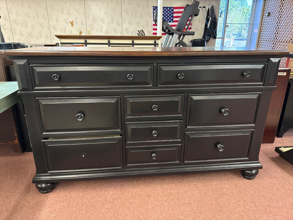 Black Painted Wood Dresser