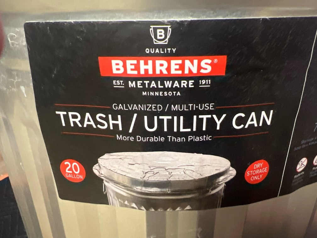 Utility Can 20 Gallon