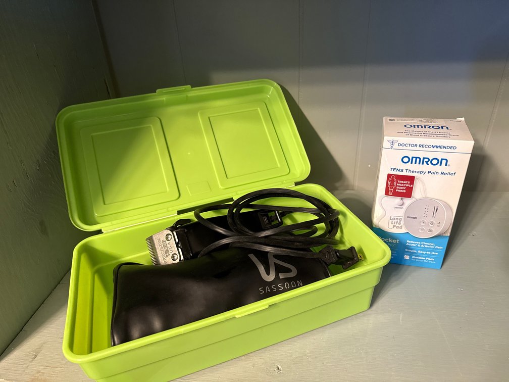 Electric Hair Clippers and TENS Therapy Device